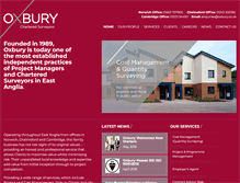 Tablet Screenshot of oxbury.co.uk